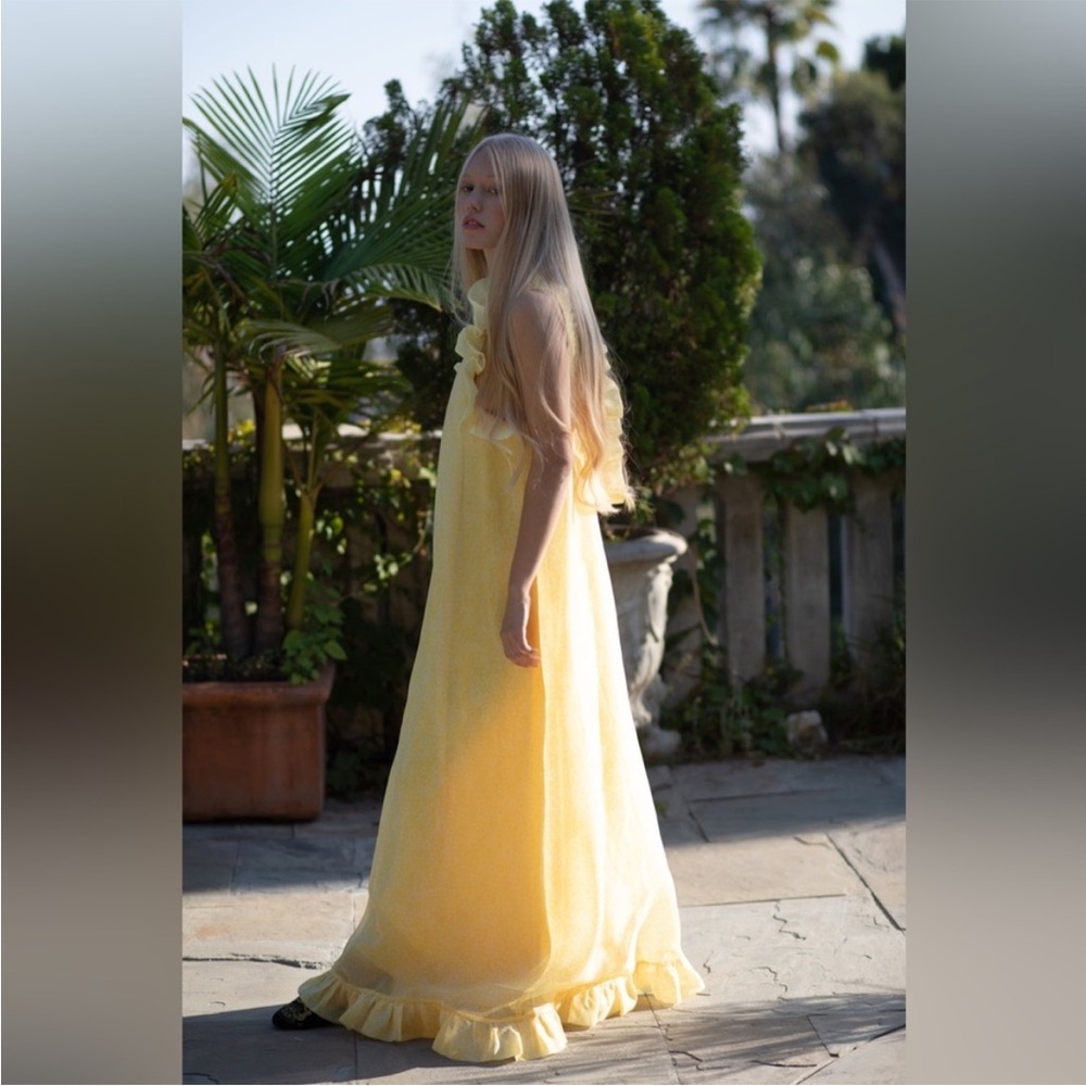 Selkie Yellow Maxi Dress